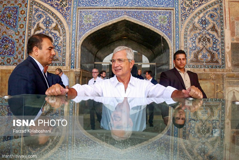 President of French National Assembly visited Naqsh-e Jahan squre and Vank church in historic site of Isfahan.