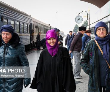 Photo: “Golden Eagle” luxurious train arrived Mashhad