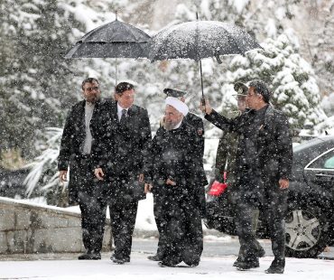 VIDEO+Photo: President Rouhani welcomes Slovenian counterpart