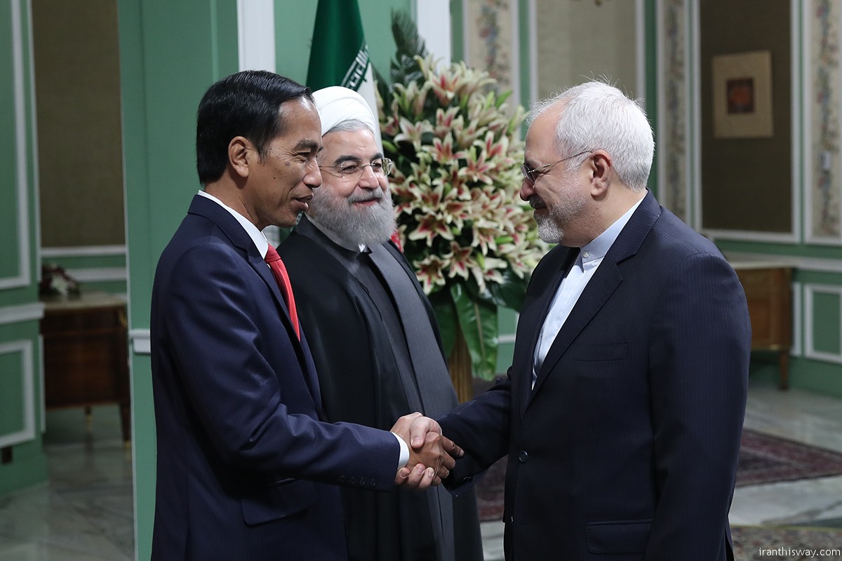 Indonesian President heading a high ranking politico-economic delegation arrived in Tehran on December 13 to confer with Iranian senior officials.