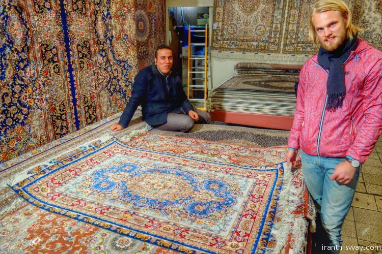 Persian carpet from Kashan