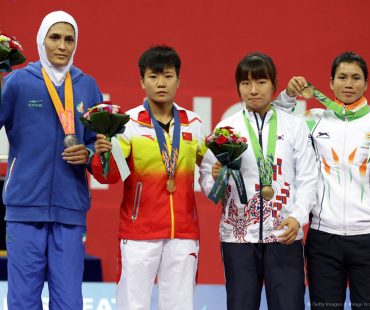 Iran’s girl wins gold medal in Asian Wushu championship