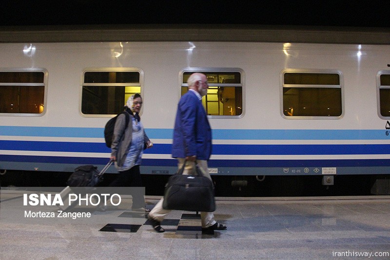 Golden Eagle luxury tourist train arrived in Isfahan