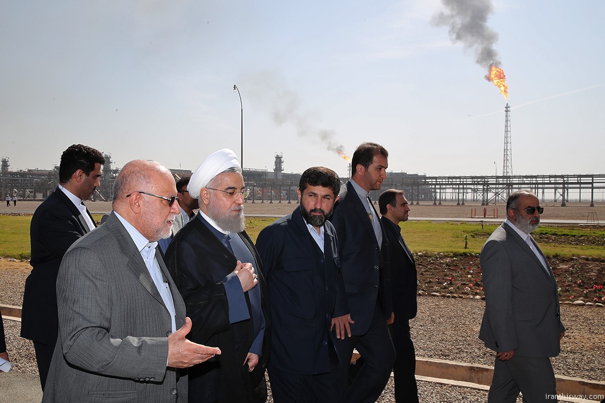 President Rouhani inaugurates three oilfields