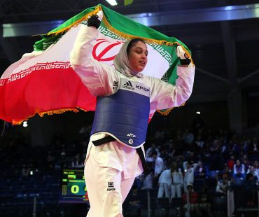 Photo: Iranian girls champion of 2016 world junior taekwondo Championship