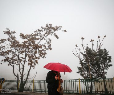 Photo: Foggy sky of Tehran