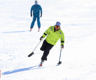 Photo: The first World Para Alpine Skiing and snowboard competition held in Iran
