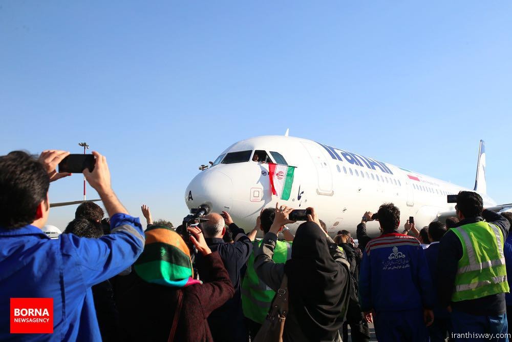 Photo: Iran Air’s new Airbus landed in Tehran