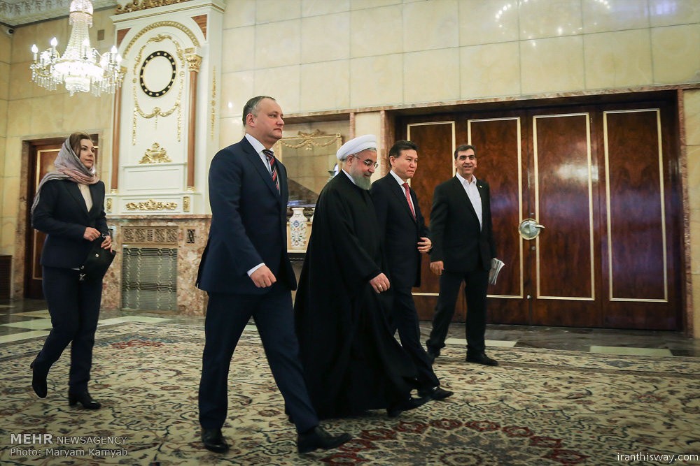 Photo: President Rouhani met Moldovan counterpart