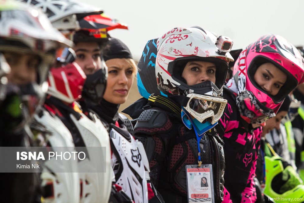 Photo: First Iranian girls motocross championships