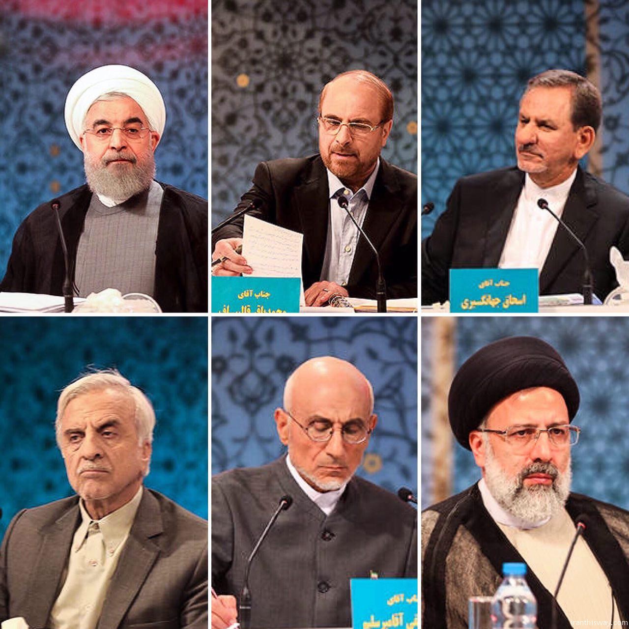 Iran 2017 presidential candidates hold first live debate on social affairs+Movie & Photo