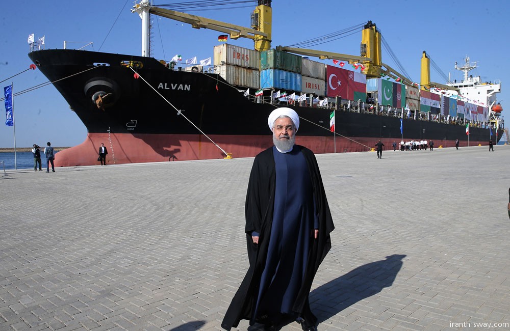 President Rouhani inaugurated Chabahar port to intl. trade corridor