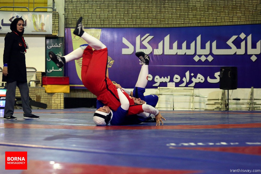Photo: The first Iranian women wrestling league