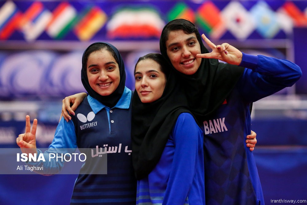 Photo: Iranian women Table Tennis team training